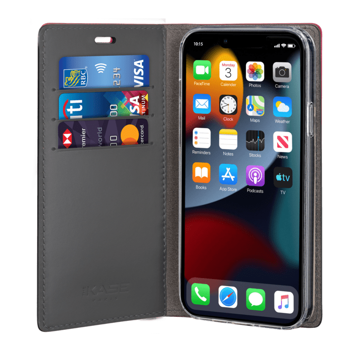 Diarycase 2.0 Genuine Leather Flip Case with Magnetic Stand for Apple iPhone 13