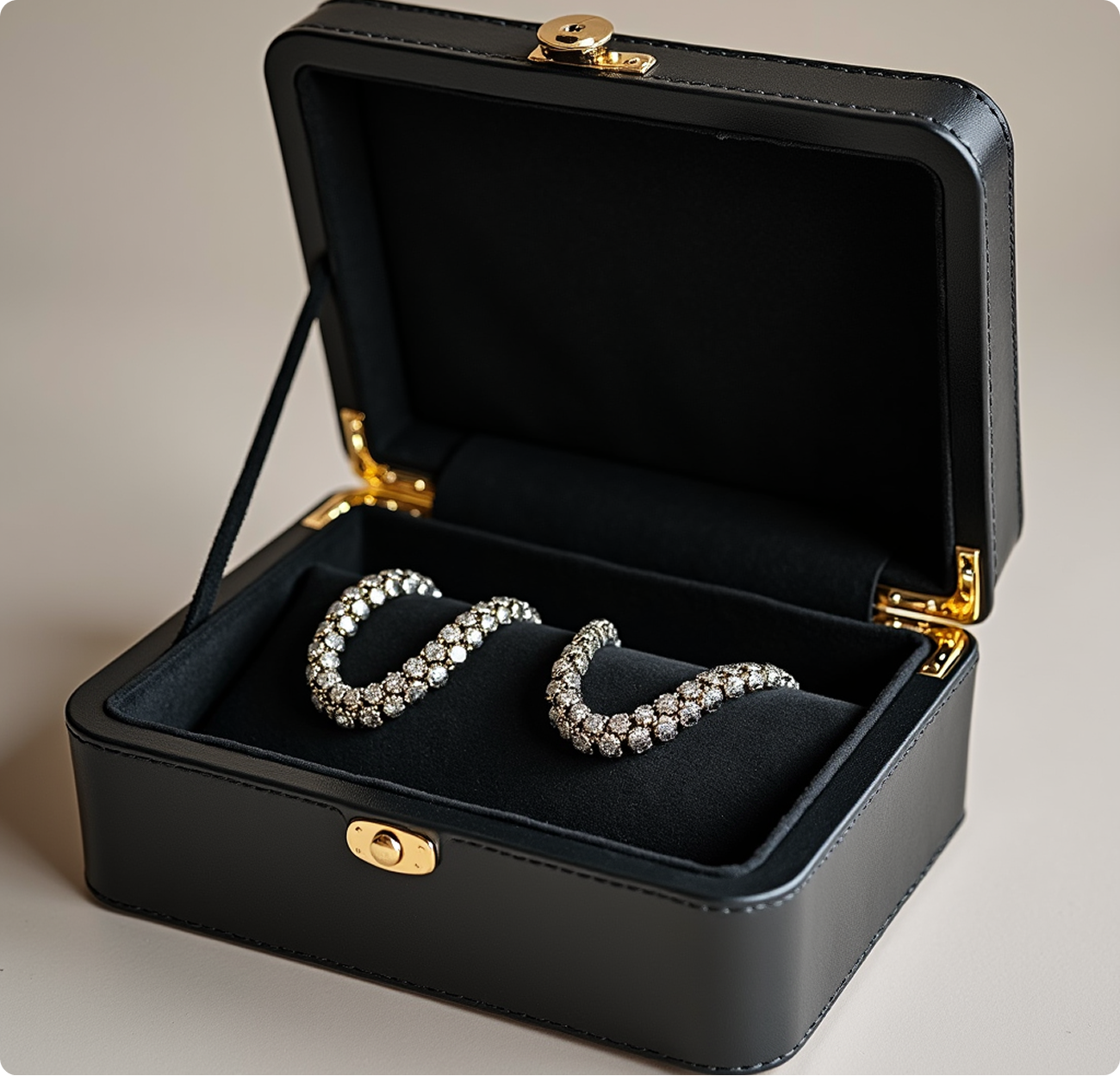 Emy black jewelry box