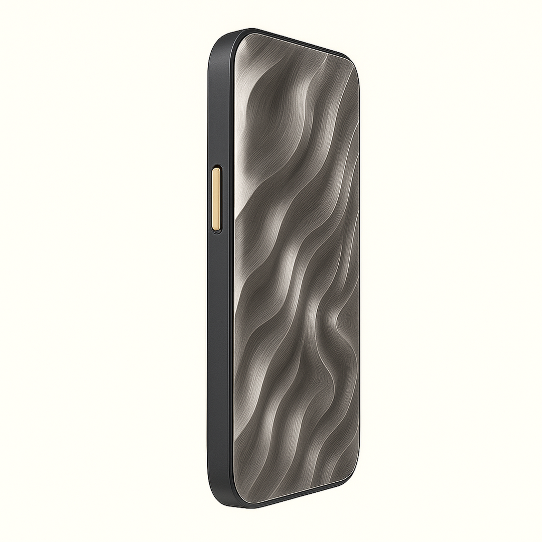 The Sculptor – Abstract Relief Metal Case for iPhone