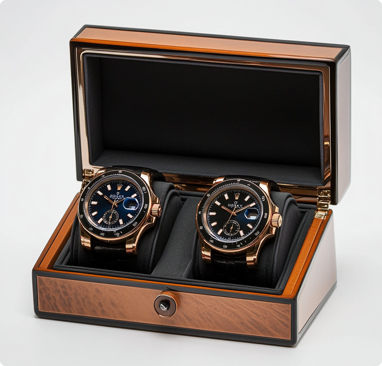 Orange Wood watch box