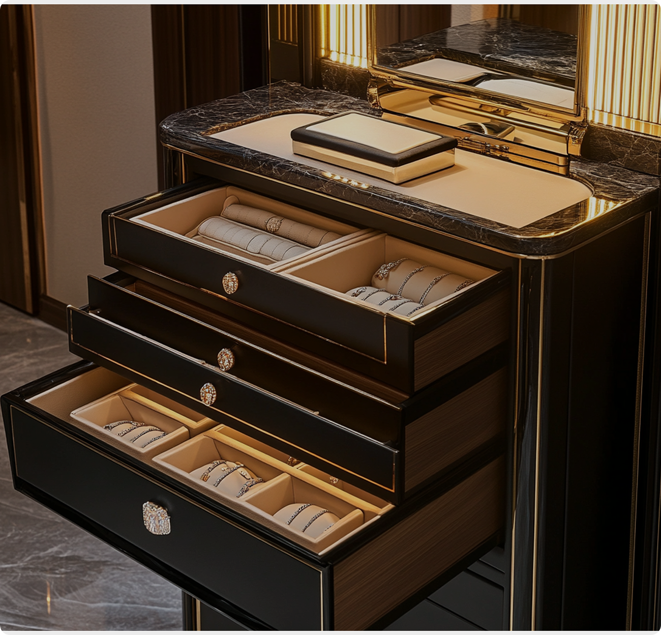 Queen of sheba jewelry cabinet