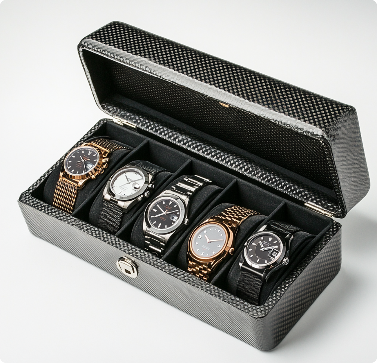 Watch box Gotham Carbon