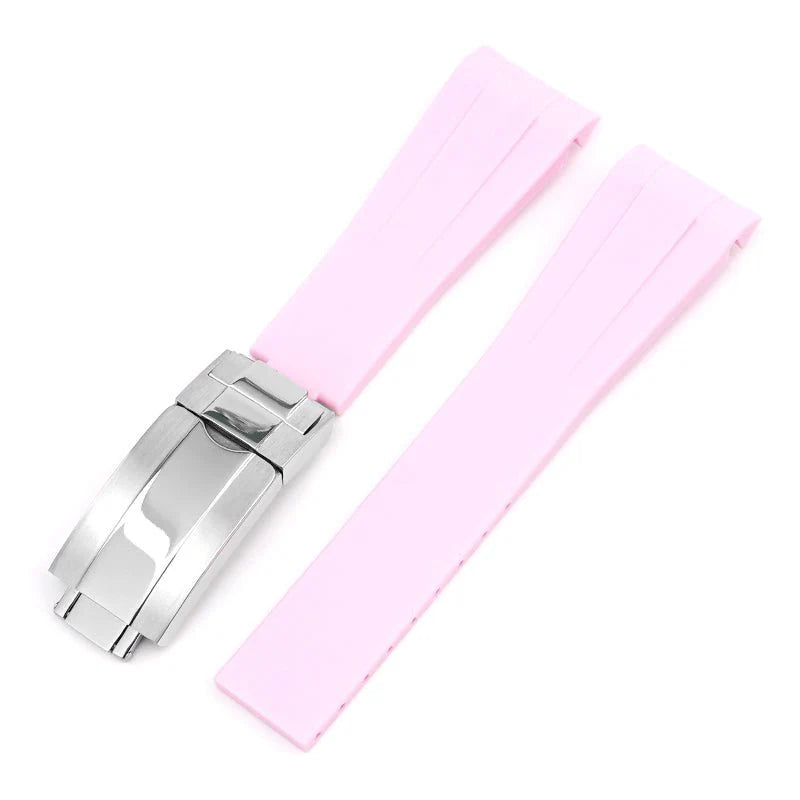 Rubber Strap - For Rolex Daytona - Pink