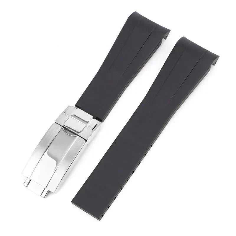 Rubber Strap - For Rolex Sky-Dweller - Black