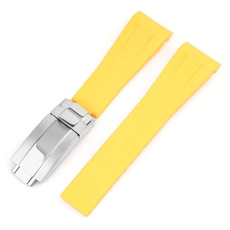 Rubber Strap - For Rolex Submariner - Yellow