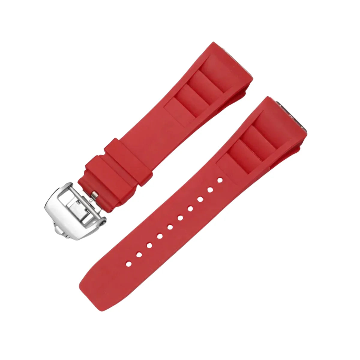 Rubber Strap - For Richard Mille RM011 | RM35 | RM50 | RM52 | RM57 | RM65 - Red