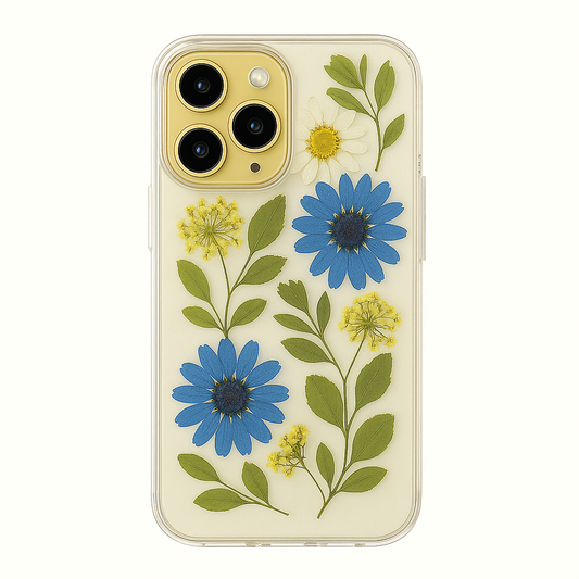 The Botanist – Pressed Floral Resin iPhone Case