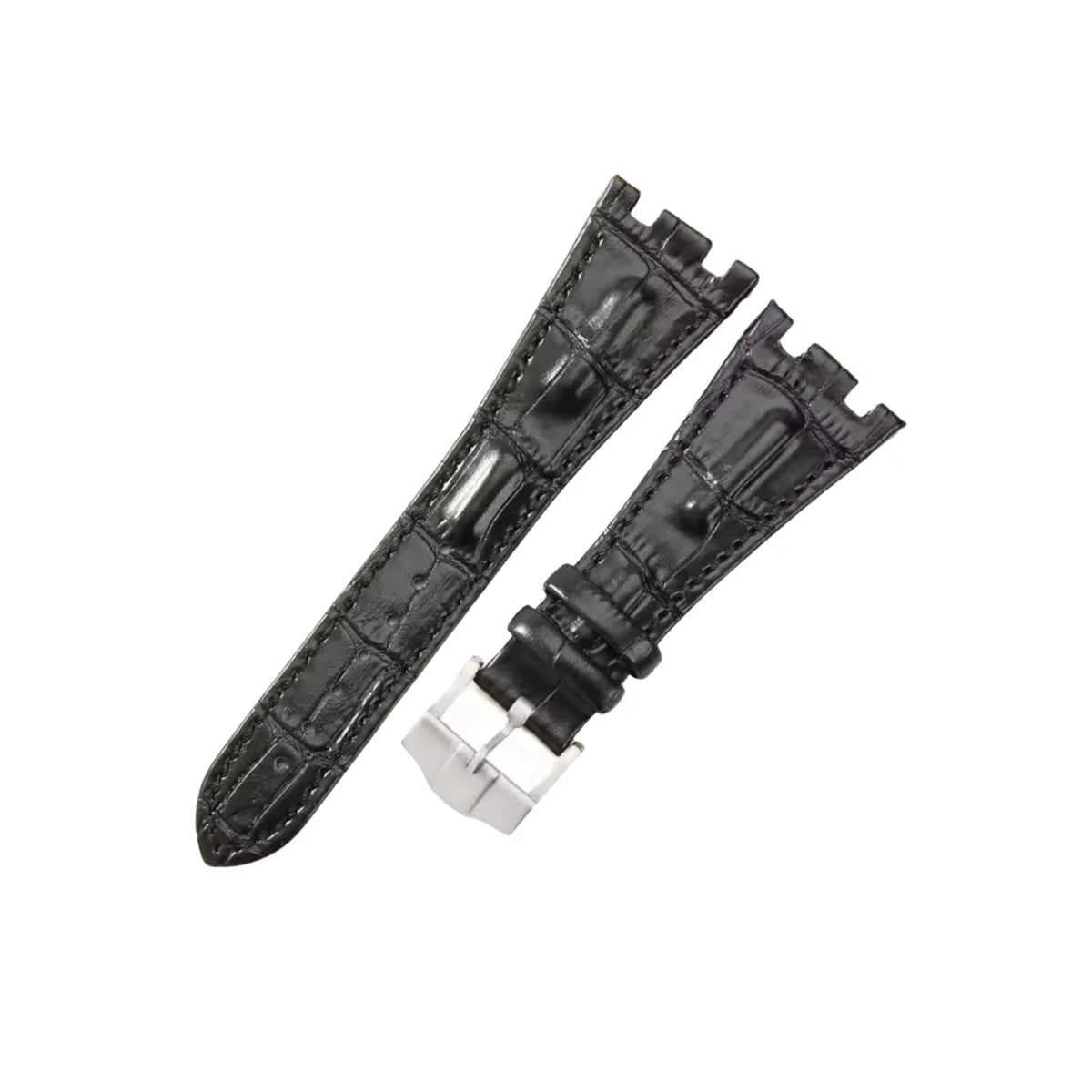 Crocodile Strap - For all Audemars Piguet Offshore 42mm - Black