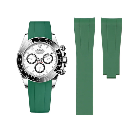 Rubber Strap - For Rolex Daytona - Green