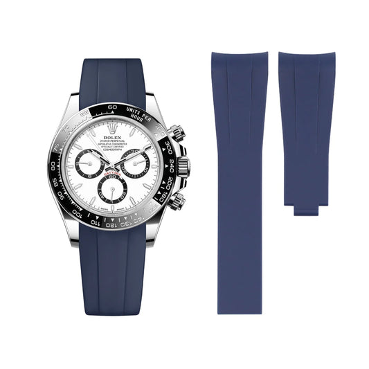 Rubber Strap - For Rolex Daytona - Navy Blue