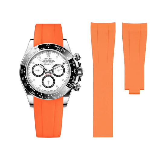 Rubber Strap - For Rolex Daytona - Orange