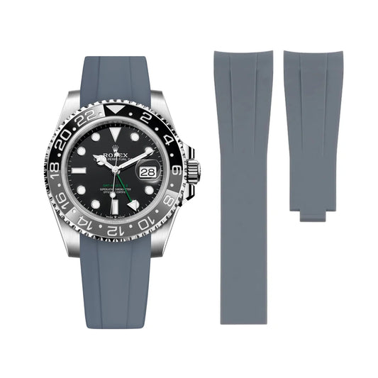 Rubber Strap - For Rolex GMT-Master II - Grey