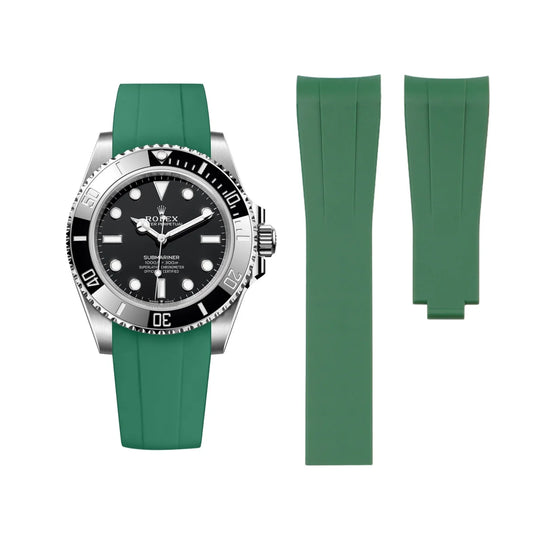 Rubber Strap - For Rolex Submariner - Green