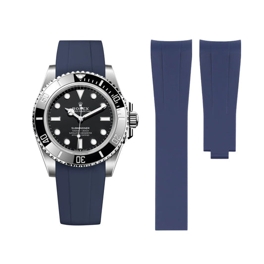 Rubber Strap - For Rolex Submariner - Navy Blue