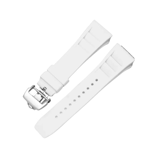Rubber Strap - For Richard Mille RM011 | RM35 | RM50 | RM52 | RM57 | RM65 - White